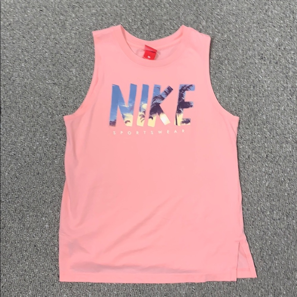 Tropical Coral Nike tank top